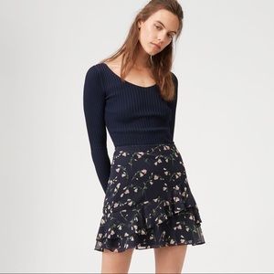 NWT Club Monaco silk Cetrin skirt (Jupe floral)